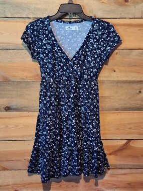 Hollister Navy Blue Floral  Dress